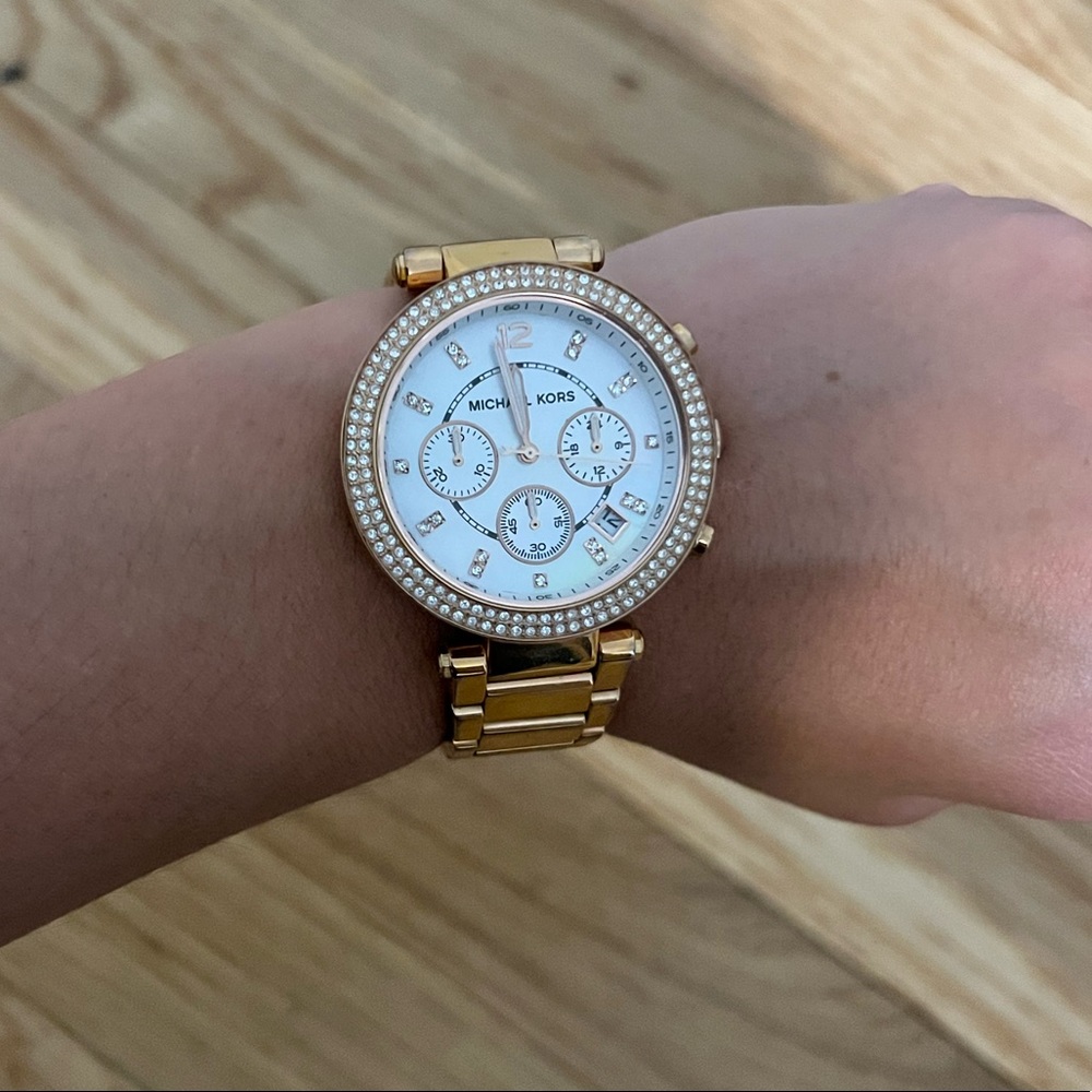 Rose gold Michael Kors watch